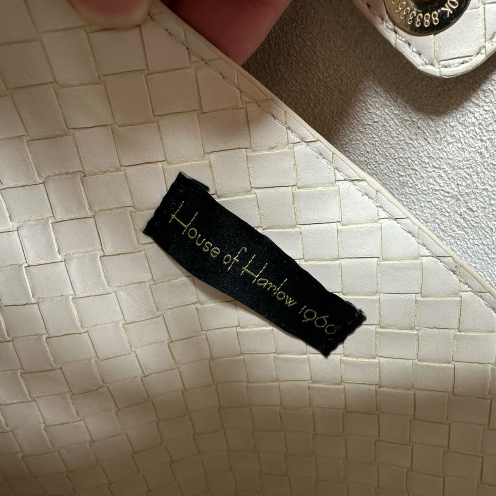 House of Harlow 1960 Terri Woven Vegan Leather Tote Bag - Picture 10 of 11